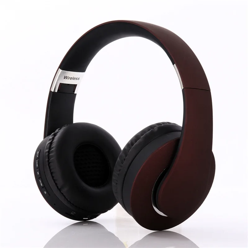 

Fanshu Bluetooth Earphone Folding Sports Wireless Headphone Hands Free Stereo HiFi Gaming Headset Support TF Card Radio With Mic