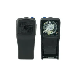 Black Walkie Talkie Replacement Repair Front Case Housing Cover Kit For Motorola EP450 PR400 With Speaker Two Way Radio