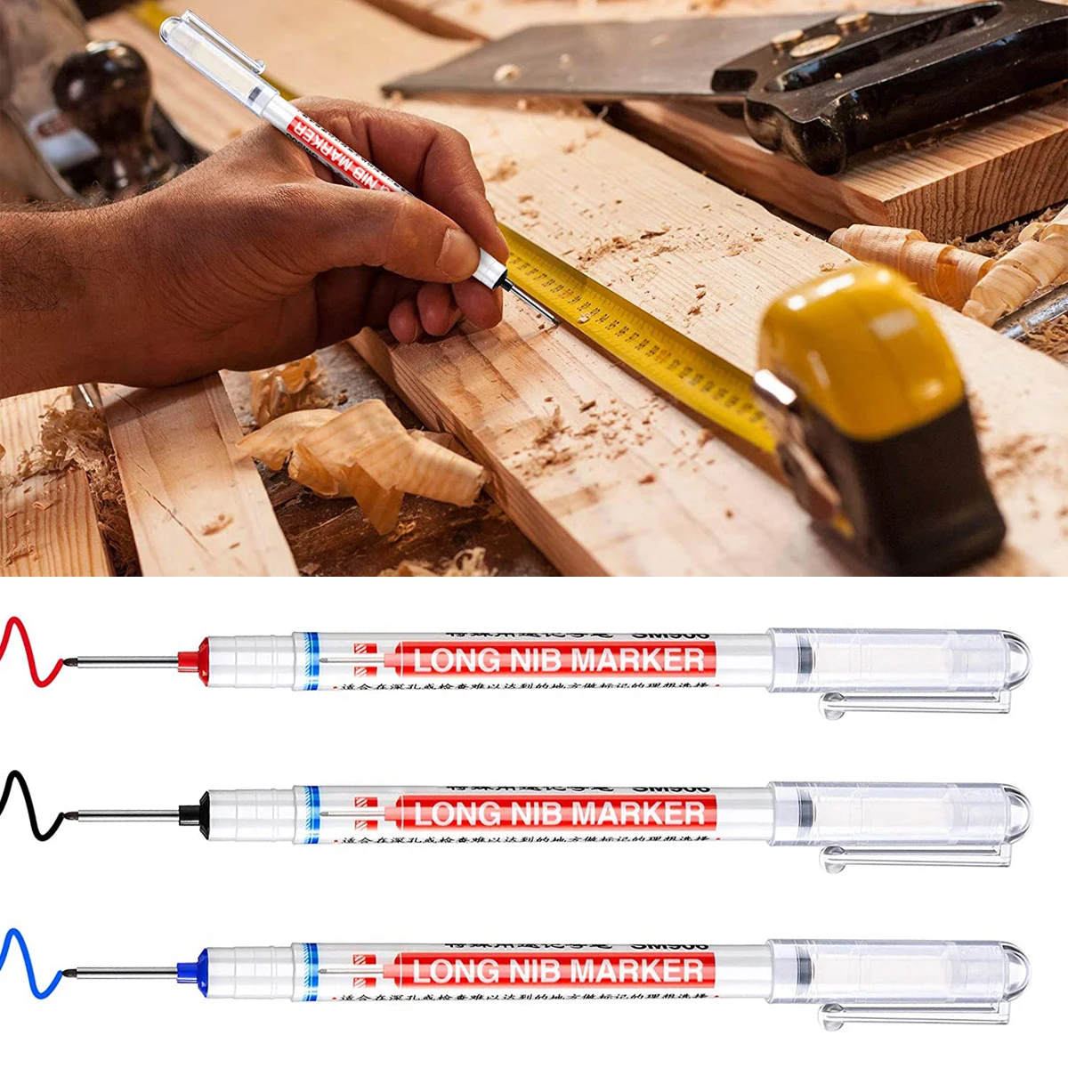 Multi Purpose Deep Hole Marker Pens Deep Hole Long Marker Long Head