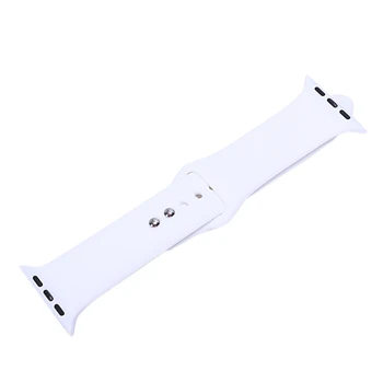 

Top Deals Replacement Sports Silicone Strap Band For Apple Watch Series 4/3/2/1 42mm——White