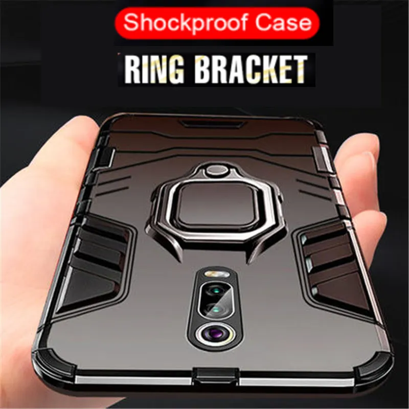 

For Xiaomi Redmi K20 / K20 Pro case Magnetic Car Holder Finger Ring Cover For Mi 9T Mi9t Pro Luxury Armor Stand Coque Fundas