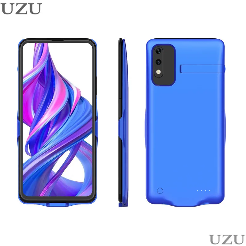 

6500mah external stand holder battery charger case for Huawei Honor 9X portable wireless charging cover for Huawei Honor 9X Pro