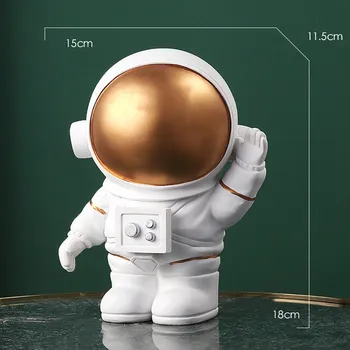 

Fashion Children's Mini Nordic Resin Astronaut Doll Model Dollhouse Ornament Decor Toys Kids Gift funny wedding подарок девушке