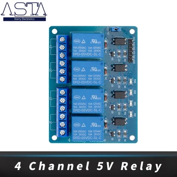 

10PCS 4 channel relay module 4-channel relay modules, relay control board with optocoupler
