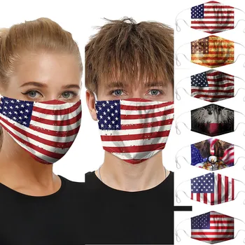 

Fashion 1pc Nation Flag Dustproof Windproof Foggy Haze Anti-spitting Protective Mask Protective Face Cover Anti-spit Breathable