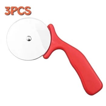 

1/3pcs Stainless Steel Sharp Pizza Single Wheel Cut Tools Diameter 6.8CM Household Pizza Knife Cake Tools Wheel Use Pizza Tools