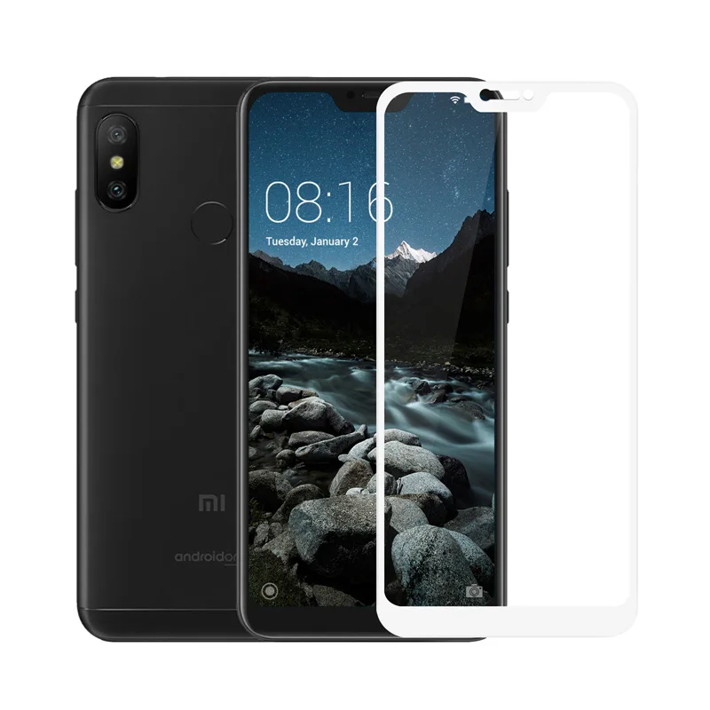 Закаленное стекло для xiaomi redmi note 5 3 4 4a 4x5 plus 5a 6 pro 6a чехол для xiaomi mi 8 se a2 a1 xio mi 8 Lite защитная пленка - Цвет: White