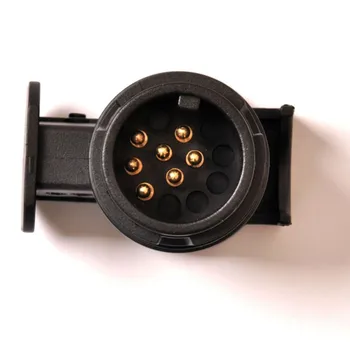 

12V 13 A 7 Pin Plug Adapter Electric Converter Truck Trailer European Standard Connector Round Hole Trailer Plug Truck Cable
