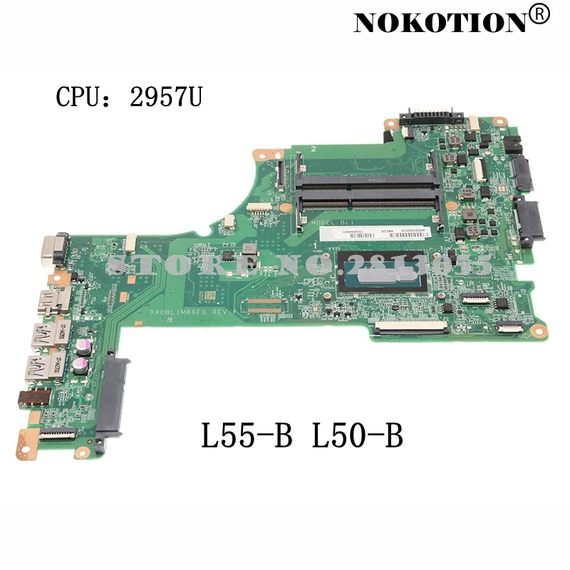 Nokotion A000302270 для Toshiba Satellite L50-B L55T-B DA0BLIMB6F0 материнская плата портативного компьютера