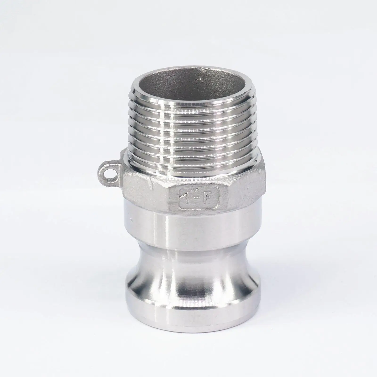 1" BSP Male Thread 304 Stainless Steel Type F Plug Camlock Fitting Cam