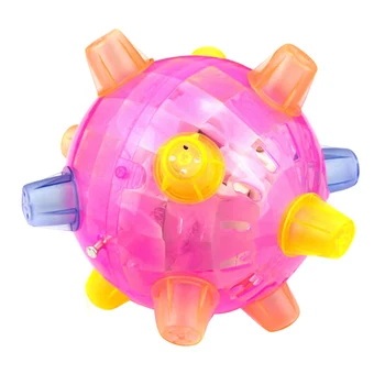 

Jumping Activation Ball for Dogs Flashing Ball Light Sounds Jump Automatically C44