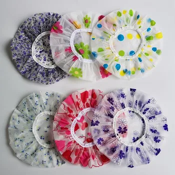 

Shower Caps Waterproof Shower Cap Thicken Elastic Bath Hat Bathing Cap Women Hair Salon Spa Bathroom Products Random Color
