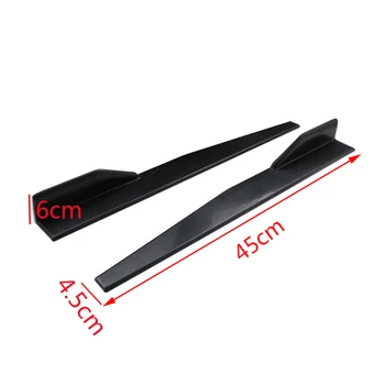 

Car universal small side skirts heighten thickened reinforced blade side skirt flank