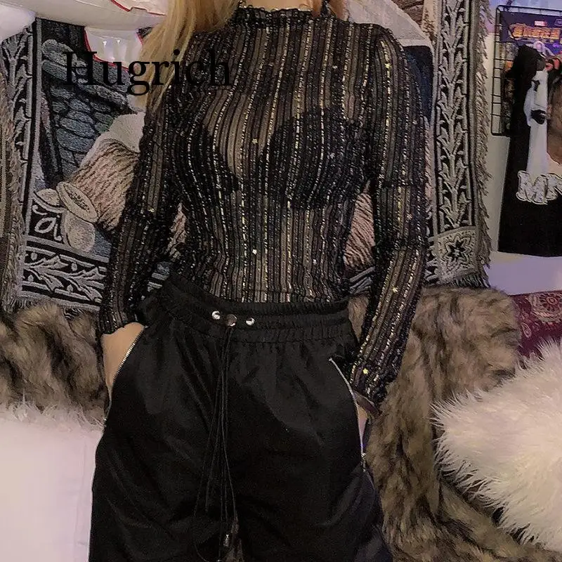 

2020 Autumn Winter Bodysuit Macacao Feminino Bodysuit Overalls for Women Sexy O-Neck Striped Jumpsuit Cami Bodysuit