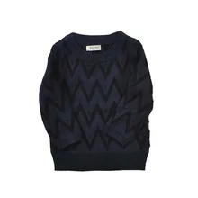 Вязаный свитер из чистого хлопка для маленьких мальчиков осенне-зимний детский свитер для девочек детская повседневная одежда для мальчиков от 2 до 8 лет