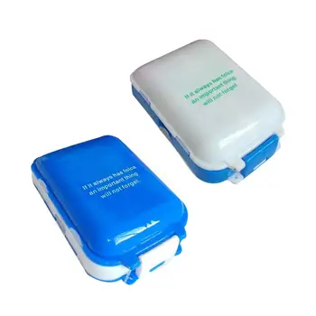 

2Pcs Foldable Portable Pill Organizer Pill Box Pill Case Medicine Small Item Grid Dust-Proof Storage Container Tablet Dispenser