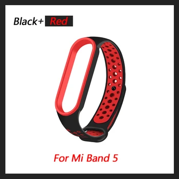 

FLexible Silicone Bracelet strap for Xiaomi Mi Band 5 Strap Band 5 Wristband Silicone soft Breathable Strap for Xiaomi MI Band5