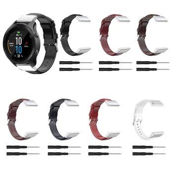

New Suitable for Garmin Fenix6 22mm Oil Wax Belt Compatible with MARQ Series Quick Release Oil Wax Leather Strap