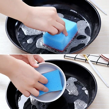 

10 PCS Household Dishwasher Sponges Brush Set Dish Cleaning Nano Magic Sponge Eraser For Kitchen Office Bathroom Cleaning Tools