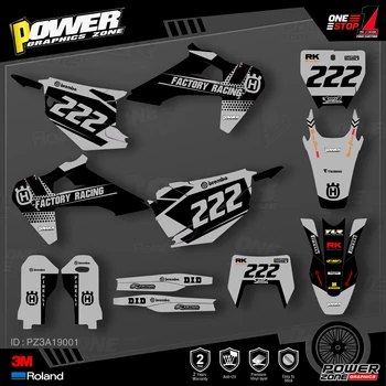 

PowerZone Custom Team Graphics Decals 3M Stickers Kit For Husqvarna Decal 2019-N TC FC TX FX FS 2020-N TE FE 125-450CC 01