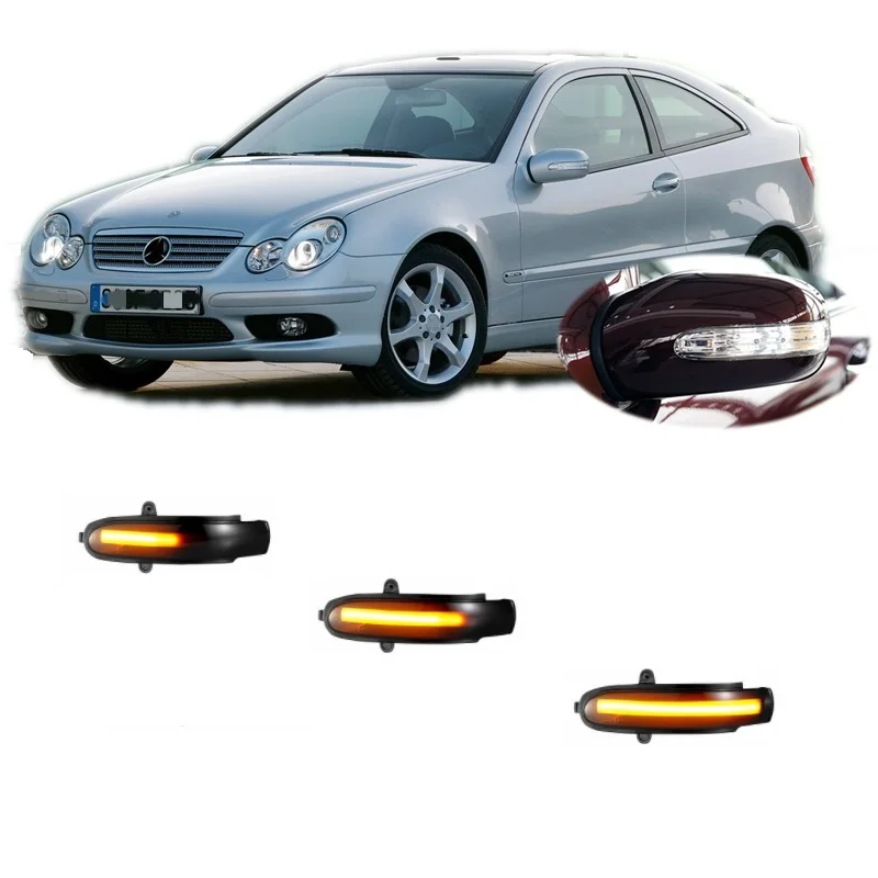 

for Mercedes Benz C Class W203 T Model S203 2000 2001 2002 2003 2006 2007 2008 Dynamic LED Blinker Indicator Mirror Turn Light
