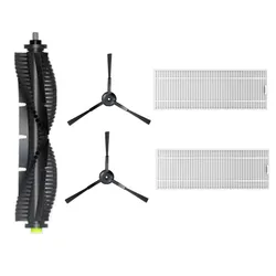 Enhanced Cleaning Replacement Kit: High-Performance Brushes, Filters, and Mop Cloths for Robotic Vacuum Cleaners (2 set)