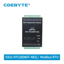 Цифровой Количество 8 канальный цифровой вход релейный выход Modbus RTU сухой контакт сбора IO контроллер E831-RTU(8080T-485) RS485