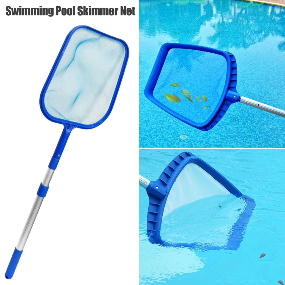 

1pcs Blue Pool Cleaning Net Professional Tool Grade Fine Mesh Pool Skimmer Leaf Catcher Bag Pool Swimming Cleaners Accessories