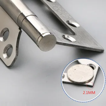 

2pcs Rustproof Easy Install Weather Resistant Replacement Parts Durable Silent Home Stainless Steel Door Hinge Ball Bearing