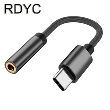 RDCY type C до 3,5 мм AUX Наушники type C 3,5 Jack адаптер для huawei mate 20 Pro P30 Oneplus 7Pro Xiaomi Mi 8 9 SE аудио кабель