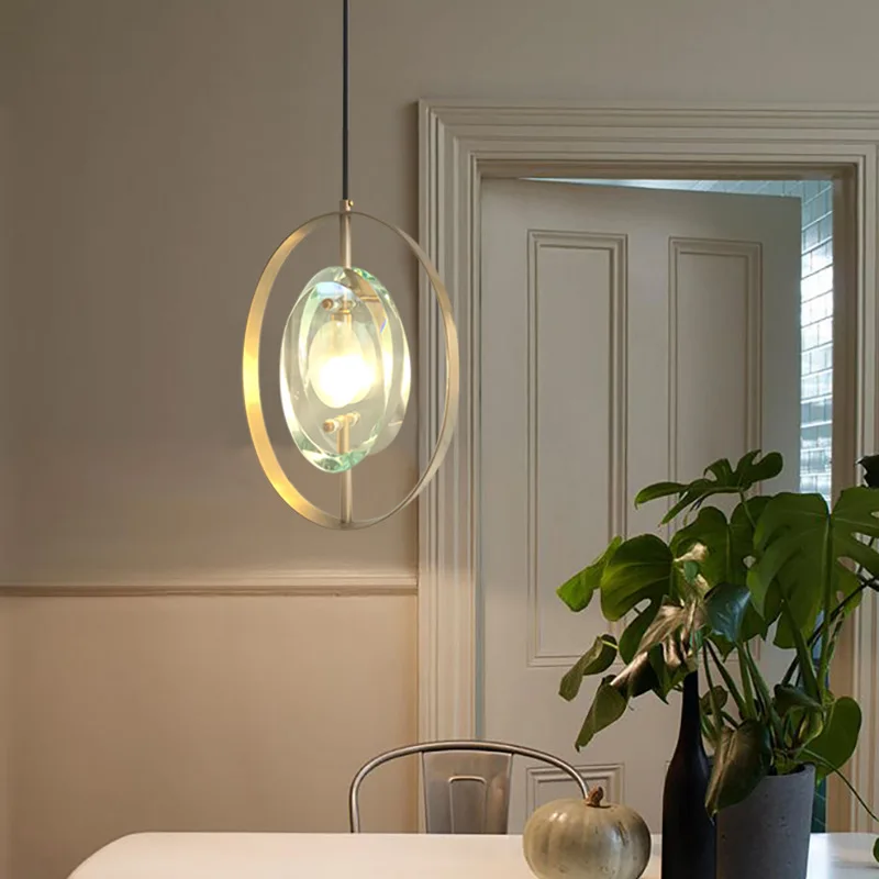 

Luxury Northern European-Style Light Bar Crystal Pendant Lamp Designer Simple Restaurant Model Room Bedroom Bedside Light