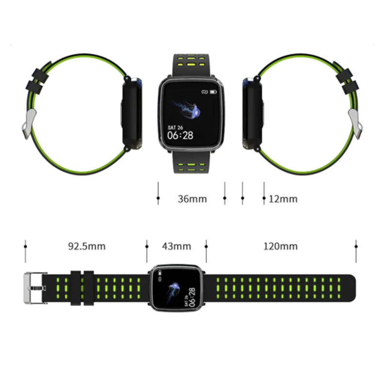 Lembrete de Chamada Velhos à Prova Pulseira Inteligente Relógio Sono Freqüência Cardíaca Pressão Arterial Dwaterproof Água Tela Mensagem Bluetooth K02 Ecg 8 Cheap Pulseiras inteligentes