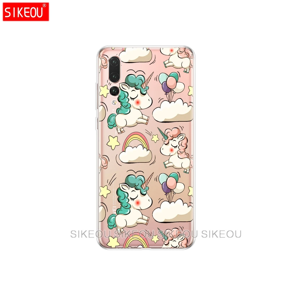 case for huawei P20 LITE case cover for huawei p20 pro case back cover silicon 360 full protective P 20 Lit Coque etui clear cat