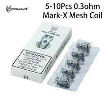 Snowwolf Mark-X сетка катушки Vape 0.3ohm электронная сигарета атомайзер ядро для Марка Танк