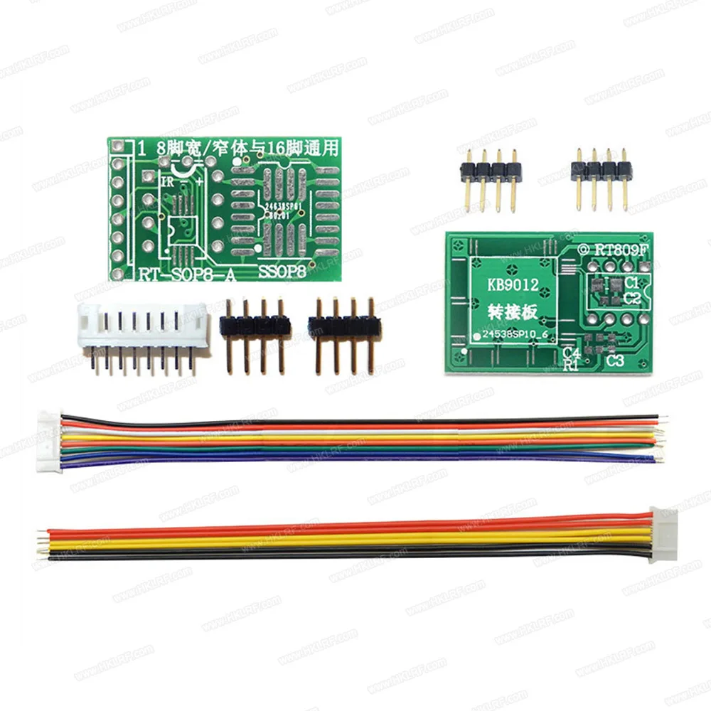 RT809F Серийный ЖК-дисплей ISP универсальный программатор+ 8 адаптеров SOP8 IC клип SOP8 адаптеры с ISCP ISP кабель