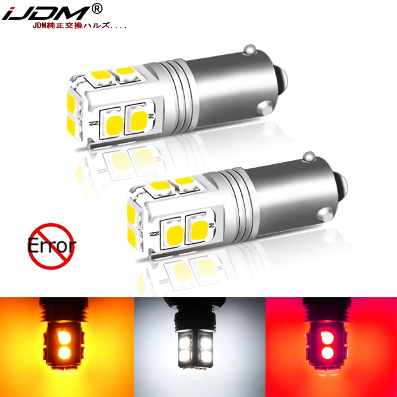 IJDM Canbus luci per auto BA9S BAX9S BAY9S LED per luci di retromarcia per auto o luci di parcheggio, luci targa H21W H6W T4W 12V-24V