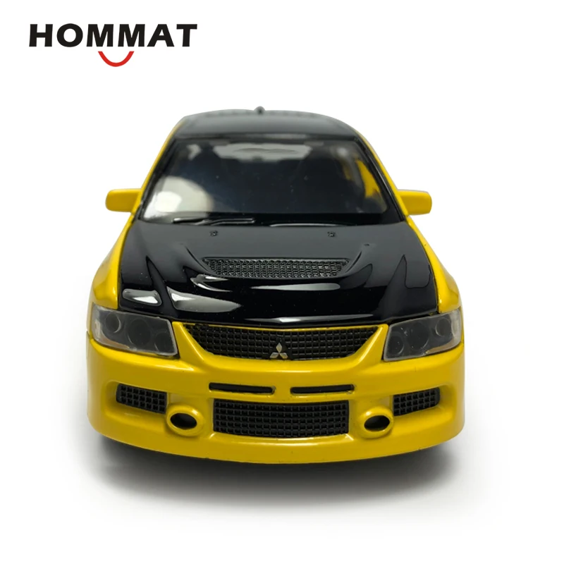 HOMMAT 1:32 Mitsubishi Lancer Evolution IX EVO черная крыша сплав металла Литые и игрушечные машинки модели автомобилей детские игрушки для мальчиков