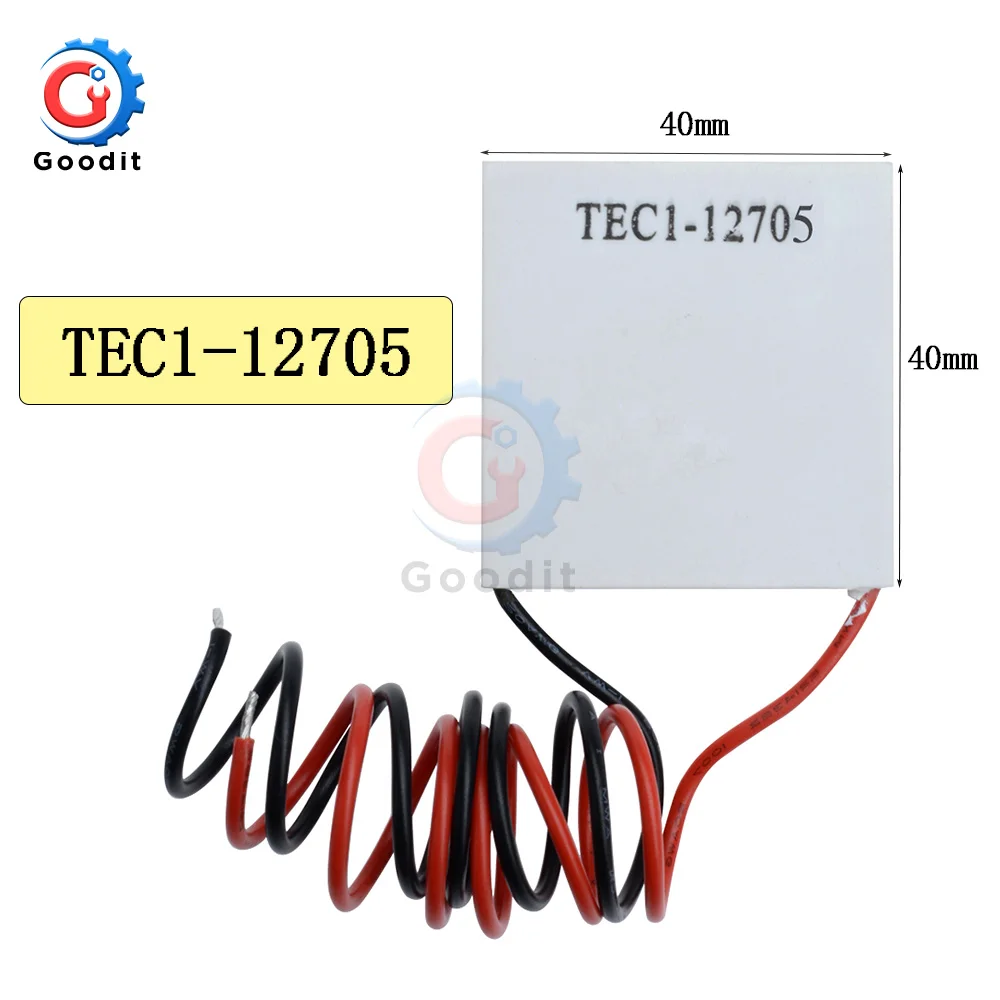 Термоэлектрический охладитель Пельтье TEC1-12703 12705 12706 12709 12710 12712 12715 SP1848-27145 12V 5A клетки Пельтье Elemente модуль - Цвет: TEC1-12705 (40x40mm)