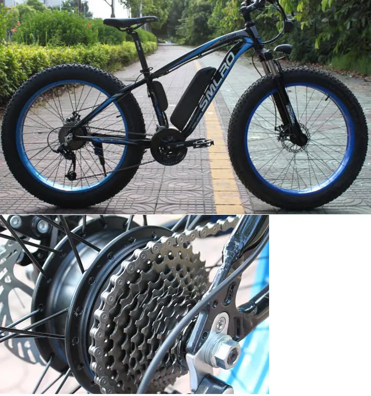 Wholesale Mountain Electric Bicycle Off-road E Bike 48V 10A Portable Lithium Battery