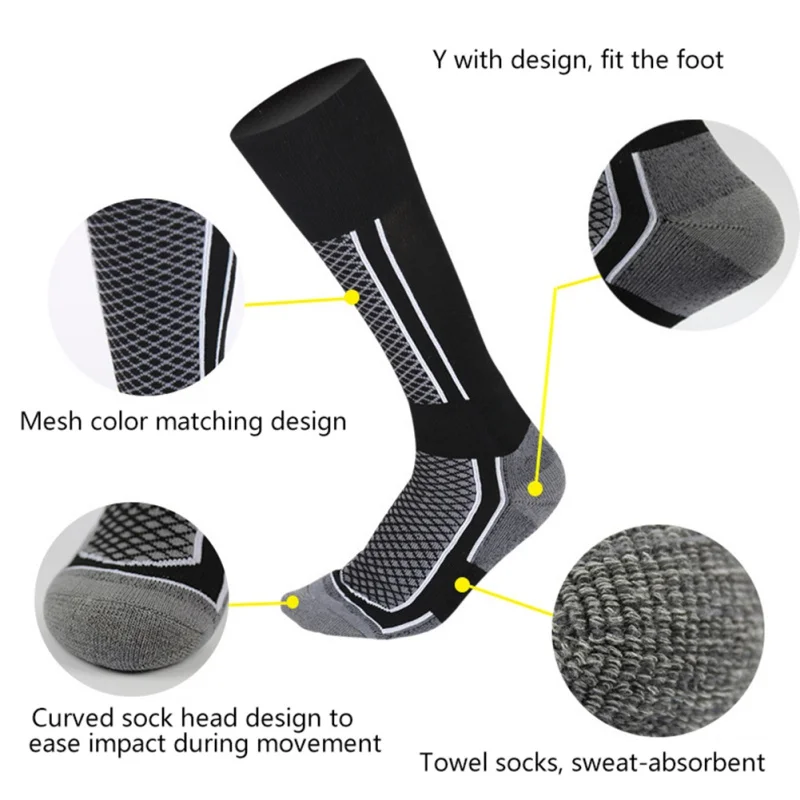 Outdoor Winter Warm Unisex Thermal Ski Stocking Thicker Cycling  Running Snowboard Climbing Camping Hiking Soccer Soft Socks Outdoor Winter Warm Unisex Thermal Ski Stocking Thicker Cycling  Running Snowboard Climbing Camping Hiking Soccer Soft Socks
