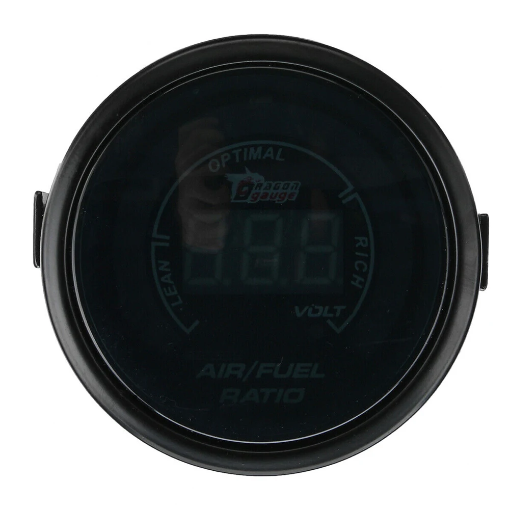 20LED Instrument 12V Monitor Blue Light Car Auto Digital Analog Universal Racing Air Fuel Ratio Gauge Oil Temperature AFR Meter