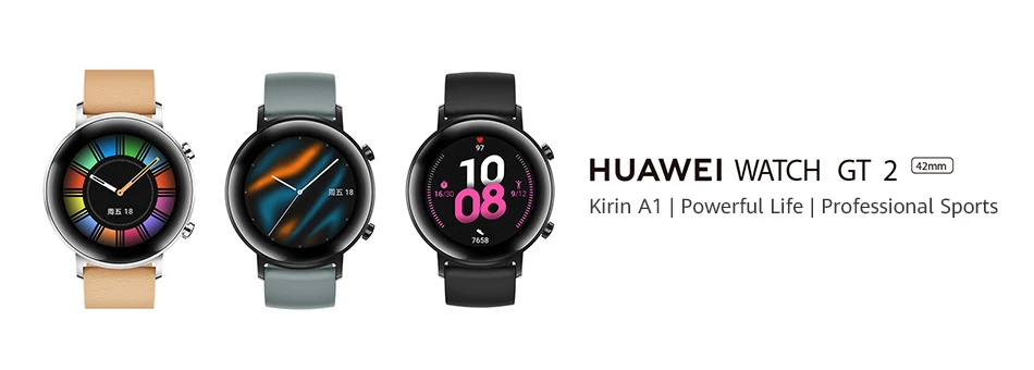 Huawei Watch GT 2 GT2 спортивная версия 42 мм умные часы Bluetooth умные часы 215 мАч 5,1 Пульс звонка для Android iOS NFC gps