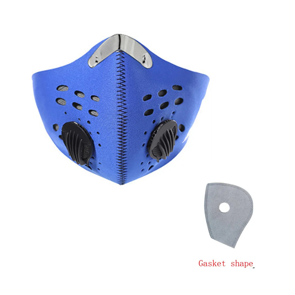 

Cycling Face Maske With Filters Breathable Face Maske Activated Carbon Anti-Pollution Sport Training Bike Safety Face Maske