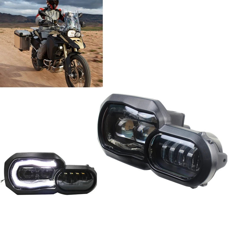 

For BMW F650GS/F700GS/F800GS F800 GSA Motorcycle Headlights LED Projector Headlight Angel Eye DRL Assembly