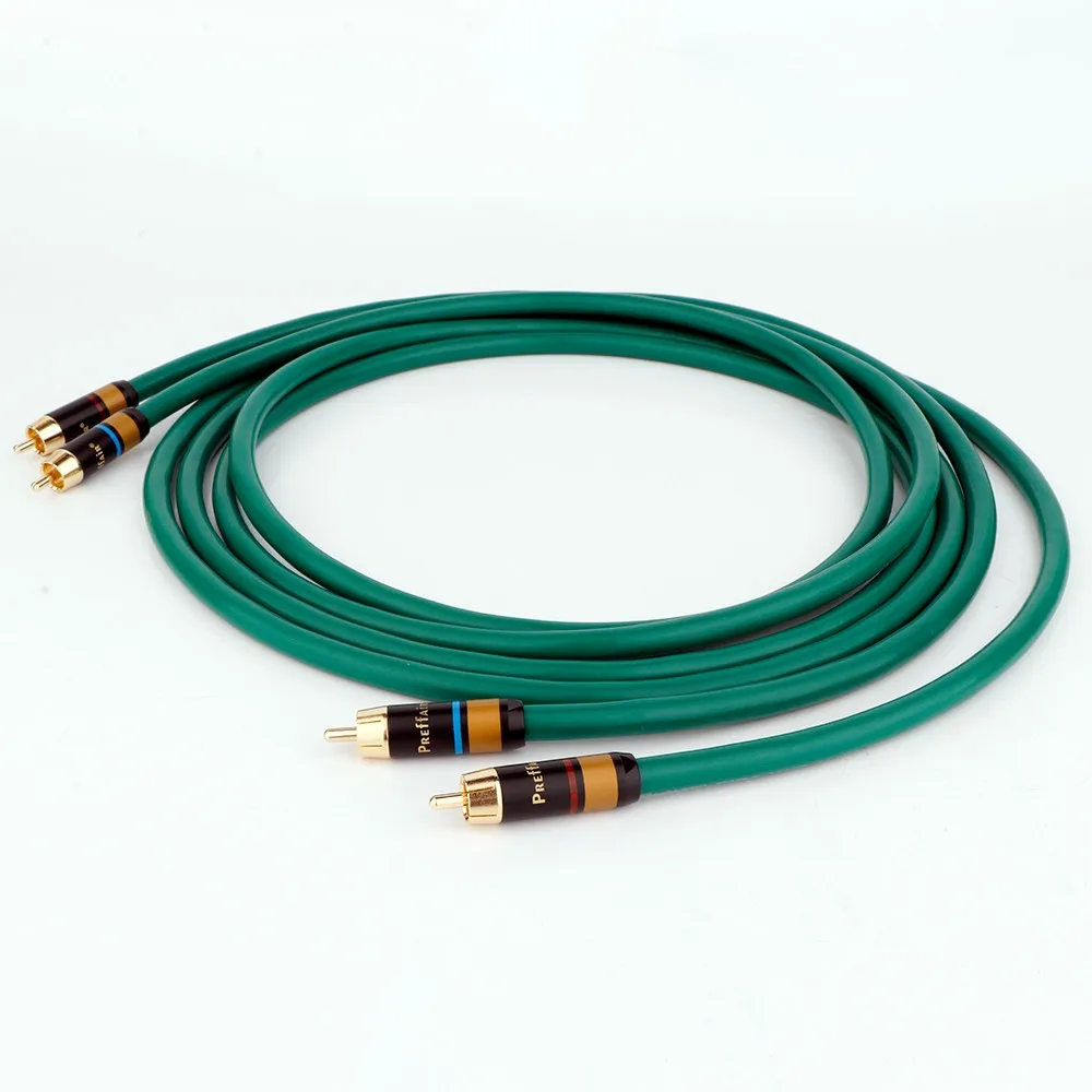 Preffair X403 Hifi-Audio-Kabel mit vergoldeten Steckern, 4N-Kupfer RCA-Verbindungskabel – Detail 4
