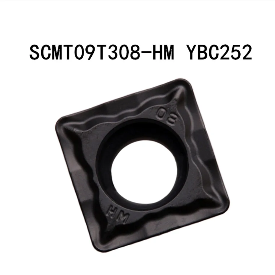 SCMT09T304 SCMT09T308 SCMT120408 SCMT120404 HM YBC251 YBC252 Carbide Insert CNC Lathe Turning Tool Metal Cutter SCMT Blade