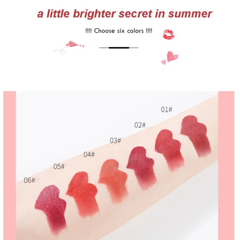 Matte Lipstick Black Tube Lipstick Long-lasting Waterproof Non-stick Cup Safety And Environmental Protection Excellent Material
