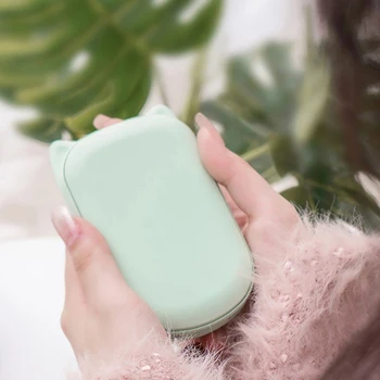 

Cute USB Rechargeable Hand Warmer 3600mAh Power Bank 5V Mini Portable Travel Long-Life Dual Purpose Pocket Hand Warmer Plastic