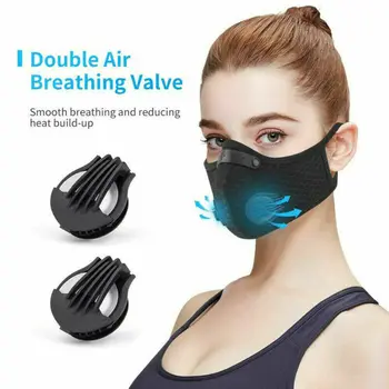 

Outdoor Sporting Riding Activated Carbon Mask Reusable Dustproof Face Masks Half Face Masks for Riding