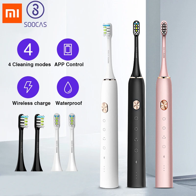 

Xiaomi Mijia X3 Sonic Toothbrush Electric SOOCAS Tooth Brush Ultrasonic Automatic Upgraded USB chargeable Adult Waterproof IPX7